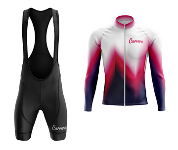Uniforme Ciclismo Corto con Tirantas - Violeta Moderno